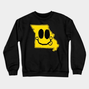 Missouri Happy Face with tongue sticking out Crewneck Sweatshirt